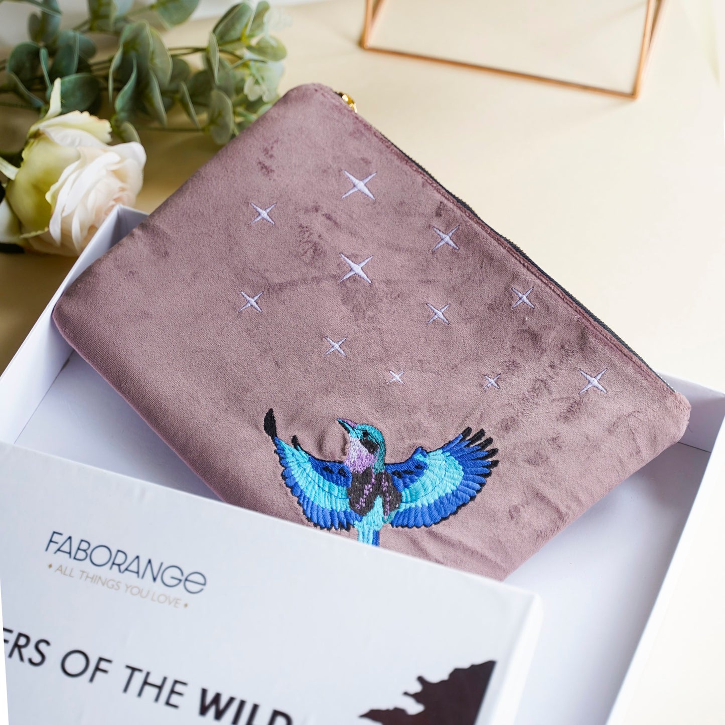 Everyday Pouch Indian Roller Blush Mocha