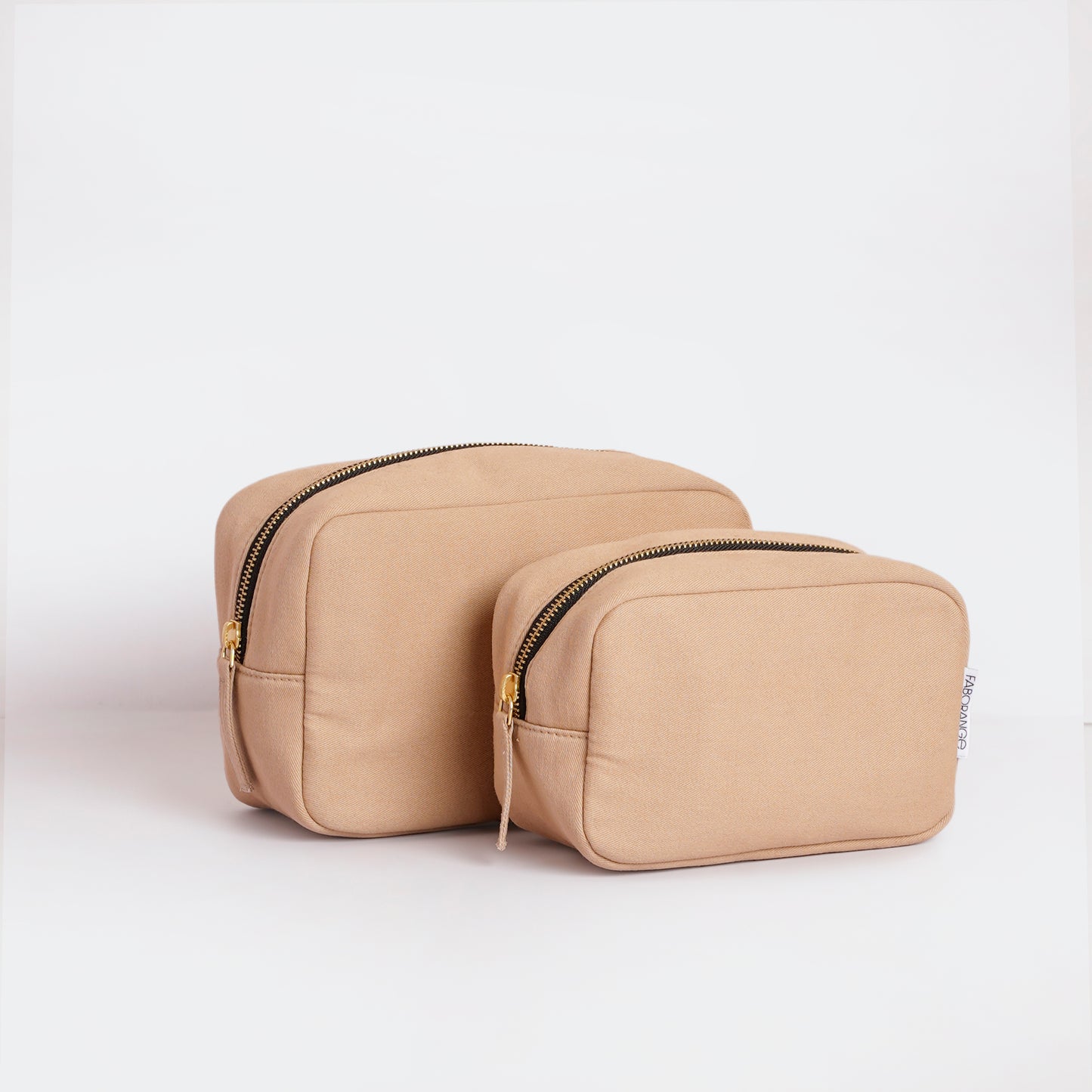 Cotton Travel Pouch Large & Small Sand Dune