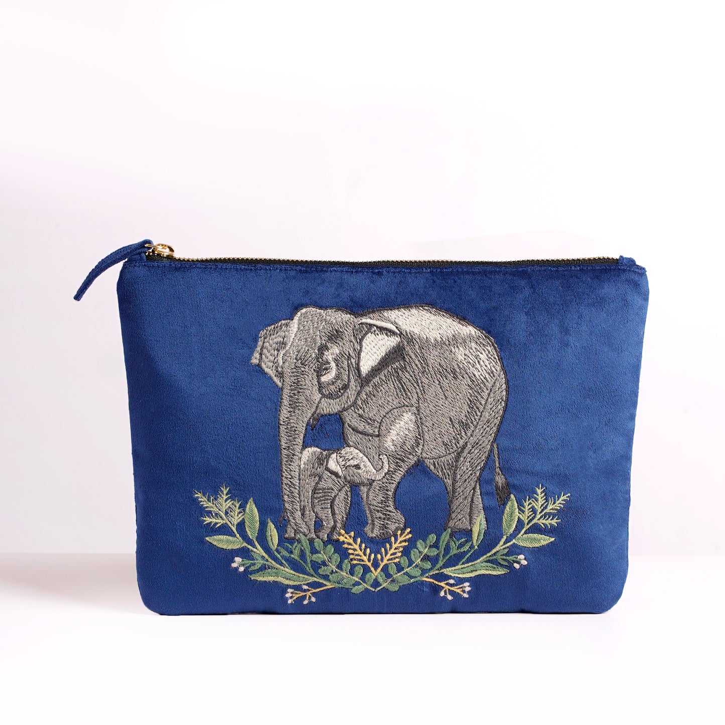 Everyday Pouch Elephant Trails Blue