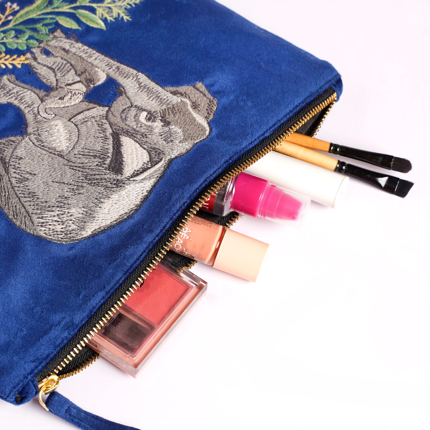 Everyday Pouch Elephant Trails Blue