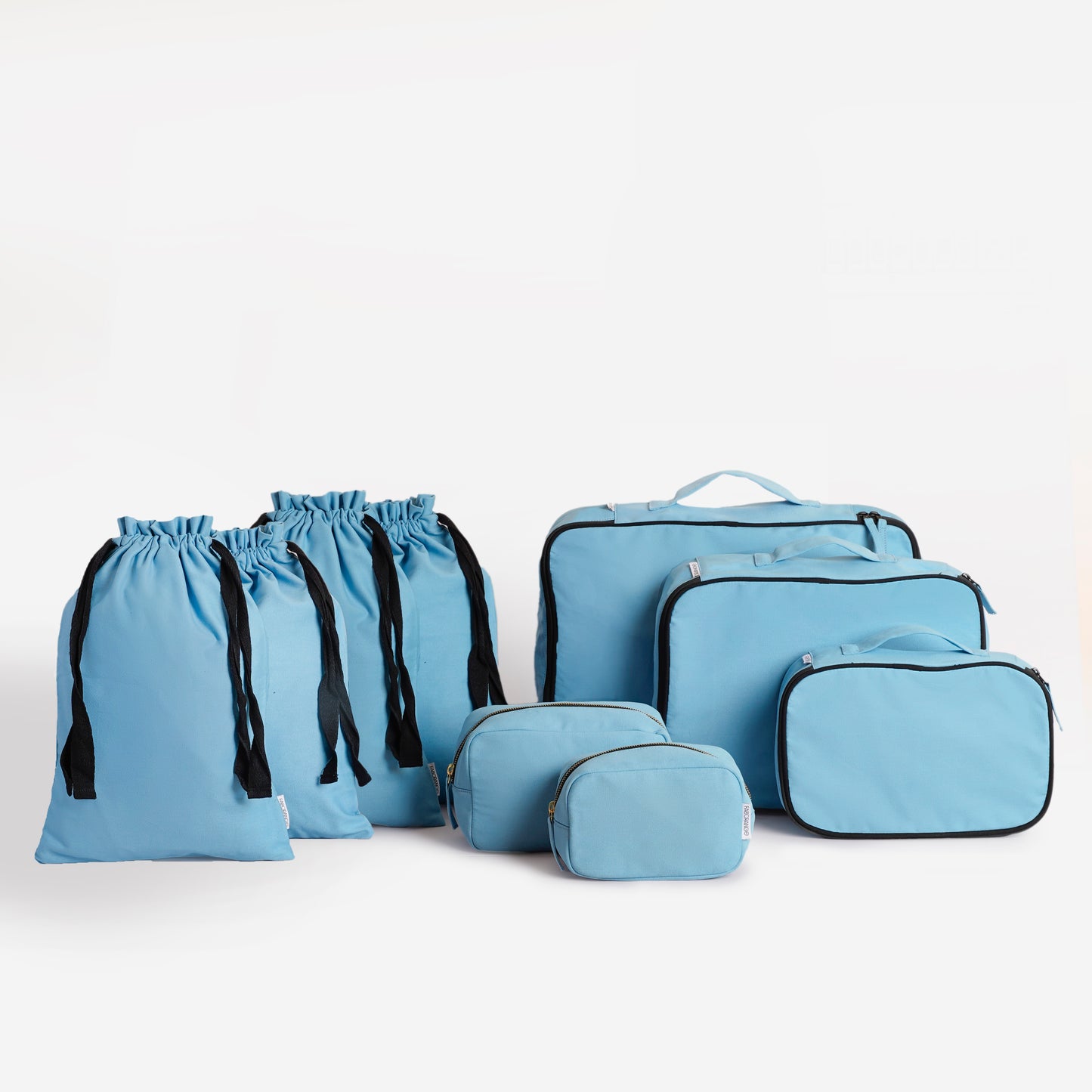 Complete Cotton Travel Set – 9 Pieces Blue Escape