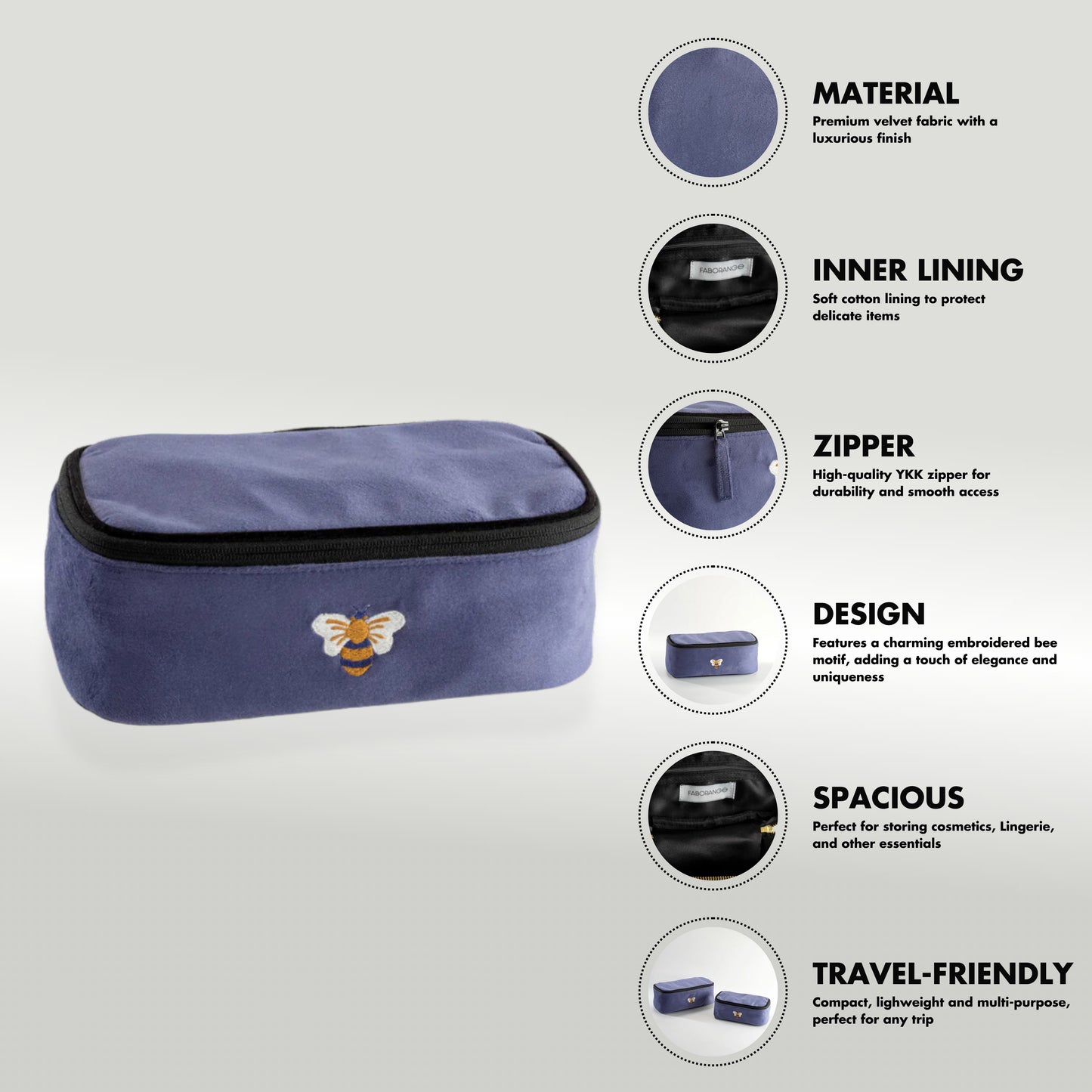 Multifunction Organiser Honey Bee Blue