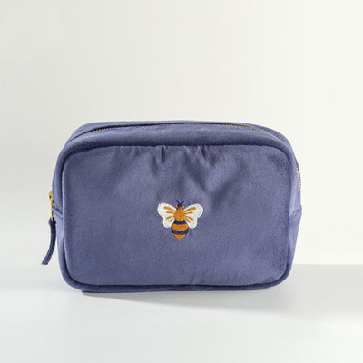 Travel Pouch Honey Bee Blue