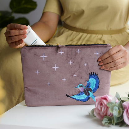 Everyday Pouch Indian Roller Blush Mocha