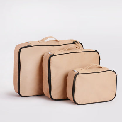 Complete Cotton Travel Set – 9 Pieces Sand Dune