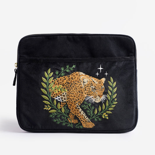 Laptop Sleeve Leopard’s Grace Black