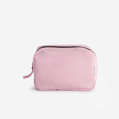 Cotton Travel Pouch Large & Small Pink Bloom