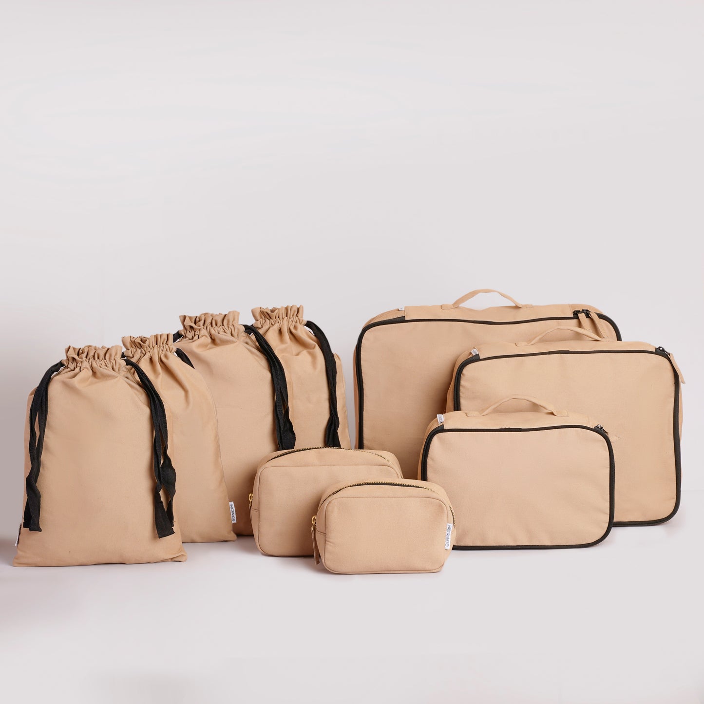 Complete Cotton Travel Set – 9 Pieces Sand Dune
