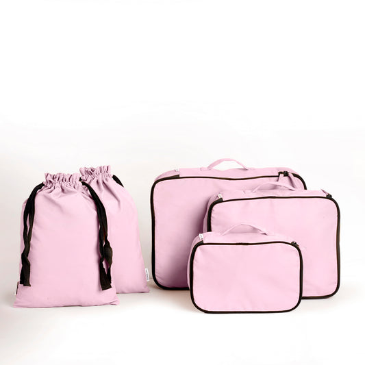 Core Cotton Travel Set-5 Pieces Pink Bloom