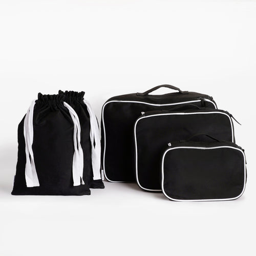 Core Cotton Travel Set-5 Pieces Black Voyage