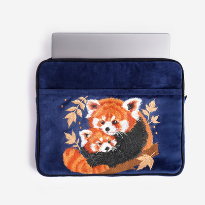 Wild Grace Set Red Panda Ember Laptop Sleeve & Everyday Pouch