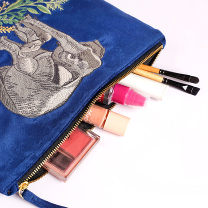 Everyday Pouch Elephant Trails Blue