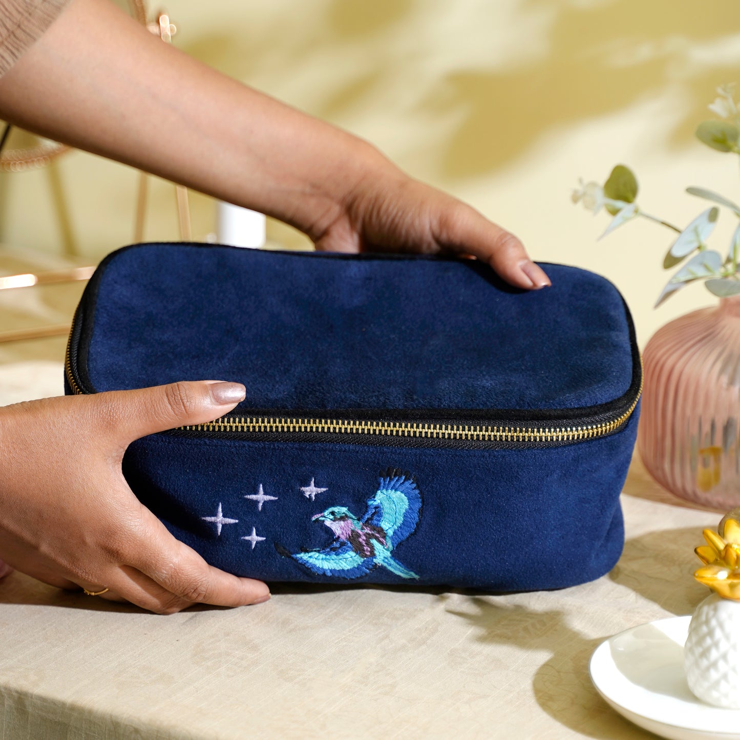 Jewellery Organiser Indian Roller Midnight Blue