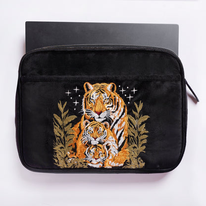 Laptop Sleeve Majestic Tigers Black